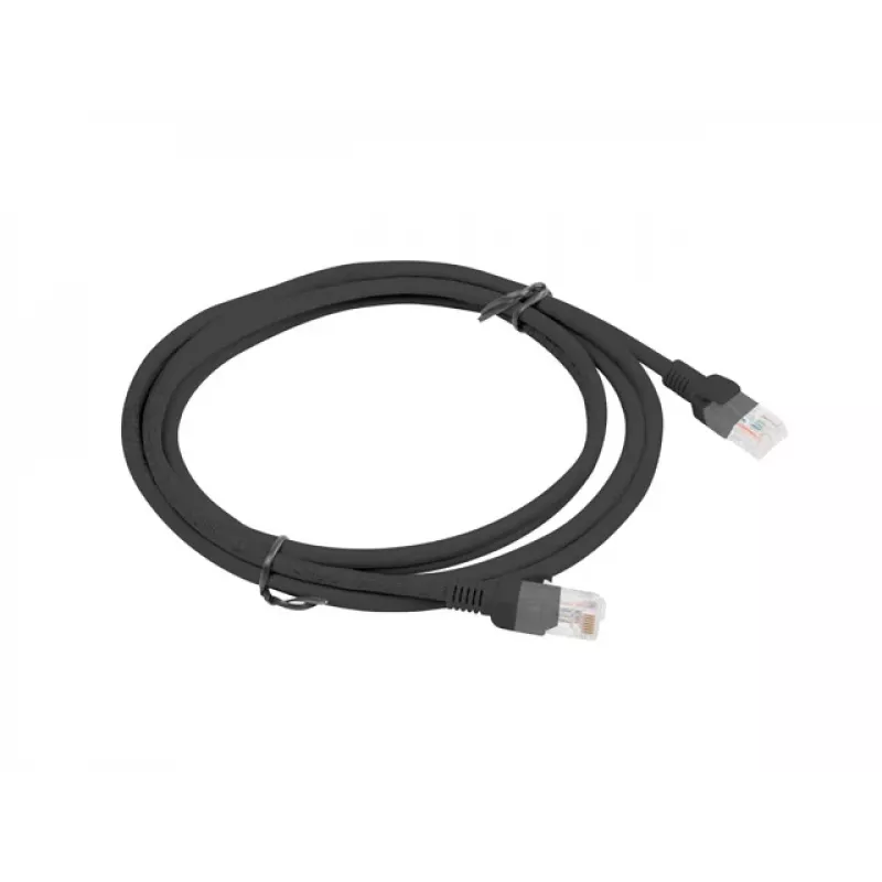Cable de red LANBERG PCU5-10CC-0200-BK RJ-45 Cat5e U/UTP 2 m Negro