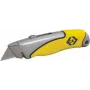 Cúter C.K Tools T0957-1 acero inoxidable amarillo cuchilla troceable