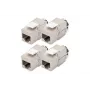 Módulo Keystone Digitus Cat. 6A apantallado 4 uds. Plata RJ-45