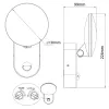 Lámpara de pared LED MACLEAN MCE367 con sensor PIR, lámpara de pared exterior con detector de movimiento