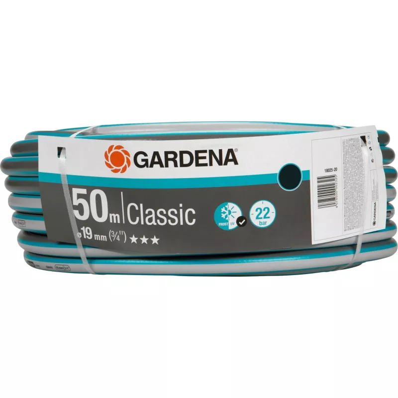 Gardena 18025 Manguera de jardín 50 m PVC Gris, Naranja