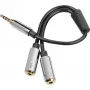 Sharkoon PMP35 - Adaptador de audio - Conector mini de 4 polos (macho)