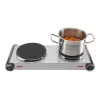 Tristar KP-6248 Placa doble de cocina, 2 zonas de cocción, mandos giratorios
