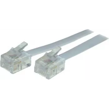 Cable de conexión modular telefónico ShiverPeaks 70095-20W conector Western 6/4