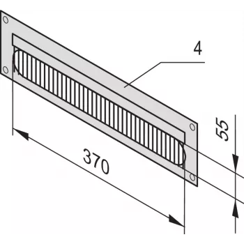 SCHROFF Placa guía de cables 4U 7021 - Accesorio para rack - 4 HE (20118797)