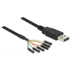 Cable USB DeLOCK 1,8 m USB2.0-A/TTL 6 polos negro