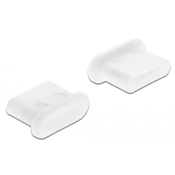 Tapa antipolvo para conector hembra USB Type-C DeLOCK 64095 10 uds. blanca