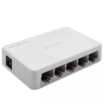 Switch de red QOLTEC 52247 5 puertos RJ45 1000 Mbit/s Gigabit no gestionado