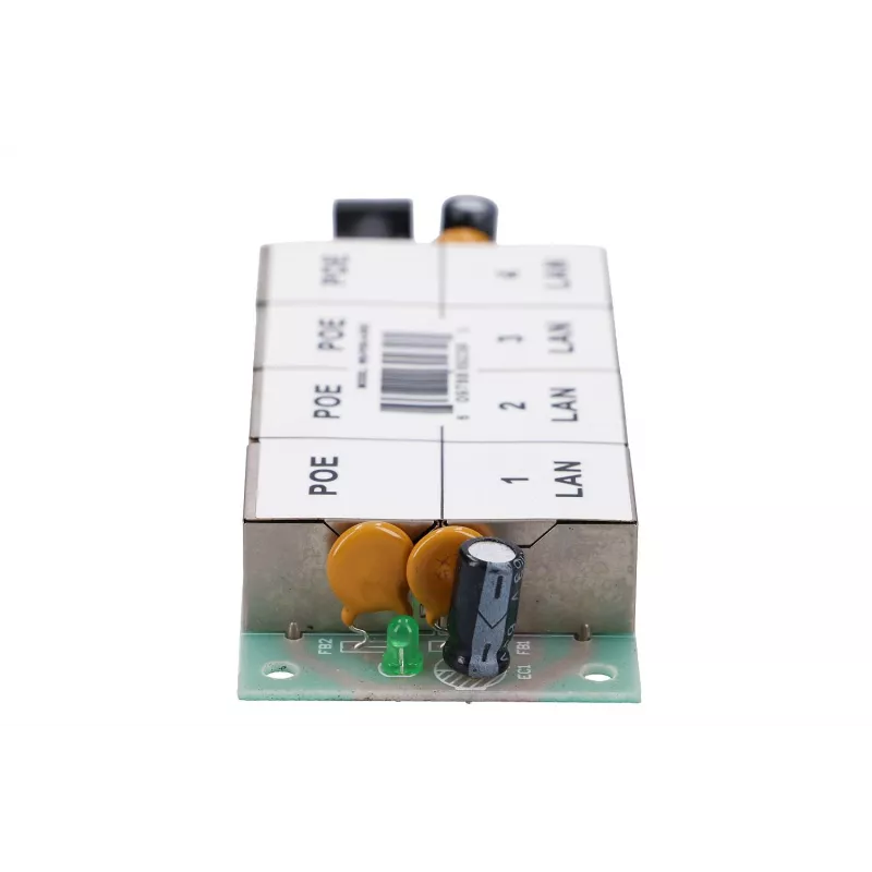 Inyector PoE Extralink 4 puertos 4x 100 Mb/s RJ45, Fast Ethernet, 48 V, sin carcasa