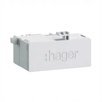 Cable de red Hager Tehalit HTV conector hembra ZZ45WAN2PP RJ45 Patch 180° CAT6A blanco