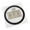 Filtro antipolvo DEMCiflex 140 mm redondo – negro/blanco para ventiladores de carcasa
