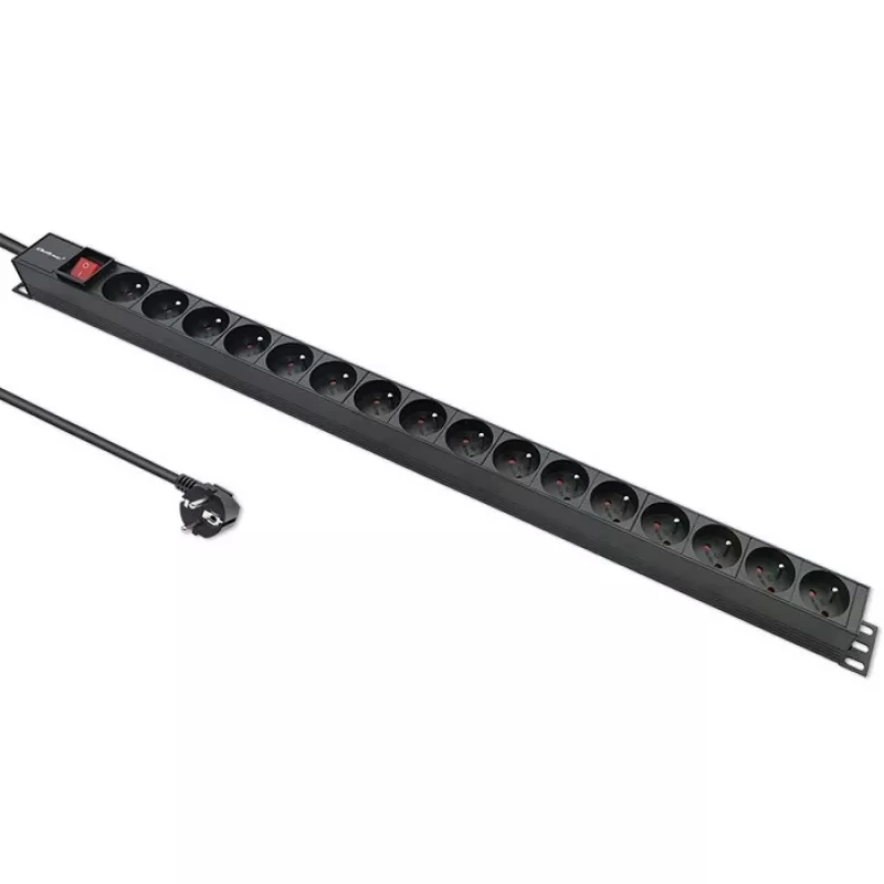 Regleta PDU para RACK 16A, 16xFRENCH, vertical