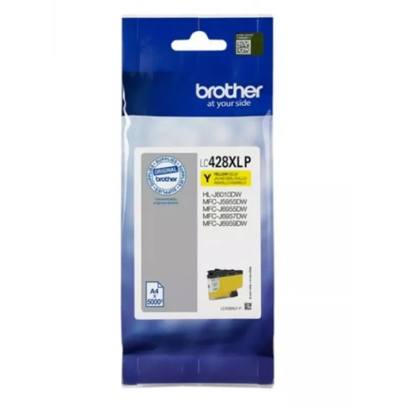 Cartucho de tinta Brother LC-428XLYP 1 ud. original amarillo
