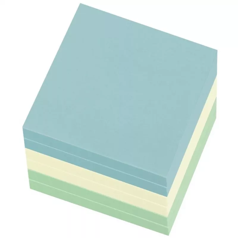 Papel para notas rectangular Herlitz 50033430 Azul Verde Amarillo