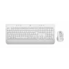 Logitech Signature MK650 for Business - Conjunto teclado y ratón - Inalámbrico - 2,4 GHz, Bluetooth LE - QWERTZ - Checo - Blanco crema