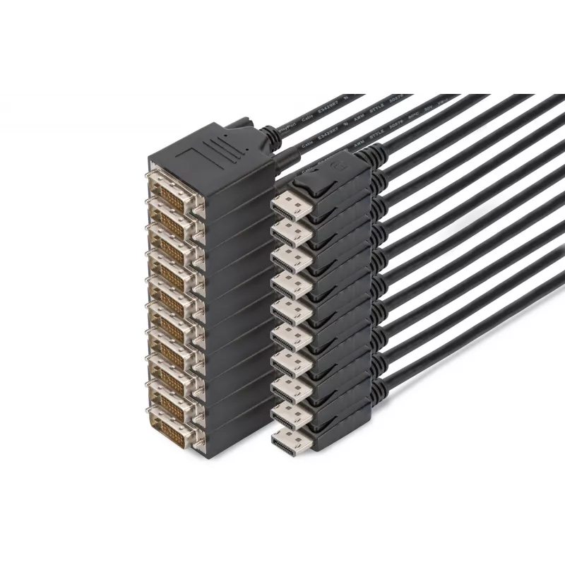 Cable adaptador Digitus DisplayPort – DVI, pack de 10