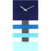 NeXtime Reloj 2855bl Bold Stripes, 38x19 cm, pared, azul