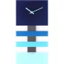 NeXtime Reloj 2855bl Bold Stripes, 38x19 cm, pared, azul