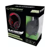Auriculares gaming ESPERANZA BLACKBIRD, micrófono, USB/jack 3,5 mm, negro/rojo