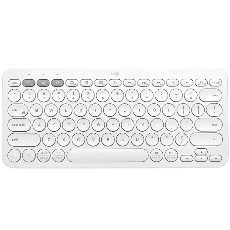 Logitech Multi-Device K380 - Teclado - Inalámbrico - Bluetooth 3.0 - Alemán - Blanco roto