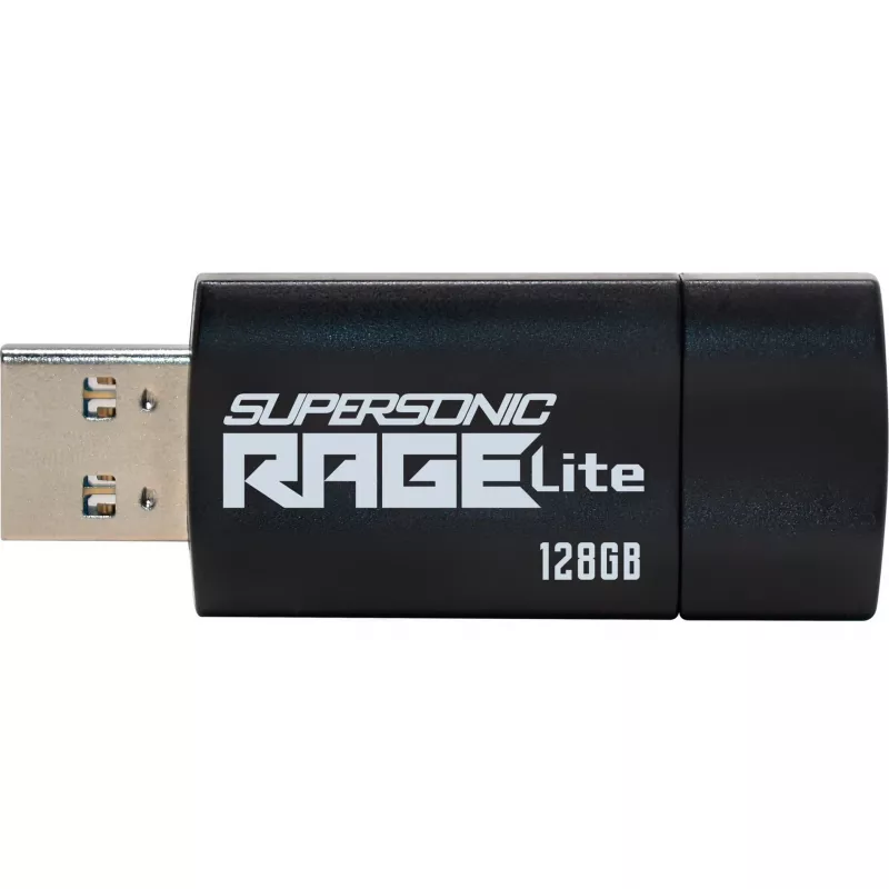 Memoria flash USB PATRIOT Supersonic Rage Lite 128 GB USB Type-A 3.2 Gen 1, 180 MB/s, azul/negro