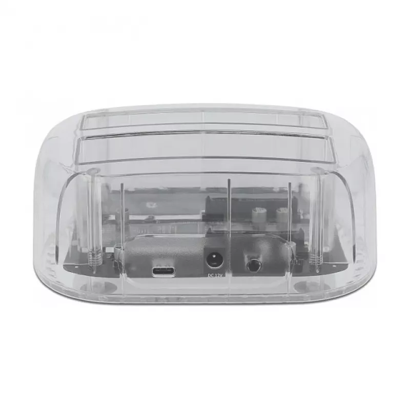 Docking station USB Type-C DeLOCK para 2 x SATA HDD / SSD - Docking station para discos duros con bahías: 2 - 2.5 / 3.5 compartidas (6,4 cm/8,9 cm compartidas)