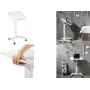 Logilink - Carro - para portátil / tablet - móvil, ajuste de altura neumático - plástico, aglomerado, acero, melamina, aluminio robusto - Blanco (EO0035)
