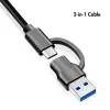 HUB USB 3.2 Gen1, 4x USB-A interruptor encendido/apagado