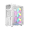 Caja de ordenador gaming Fornax 500, blanca