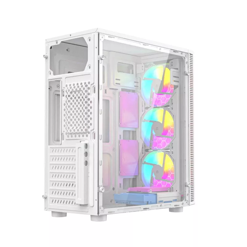 Caja de ordenador gaming Fornax 500, blanca