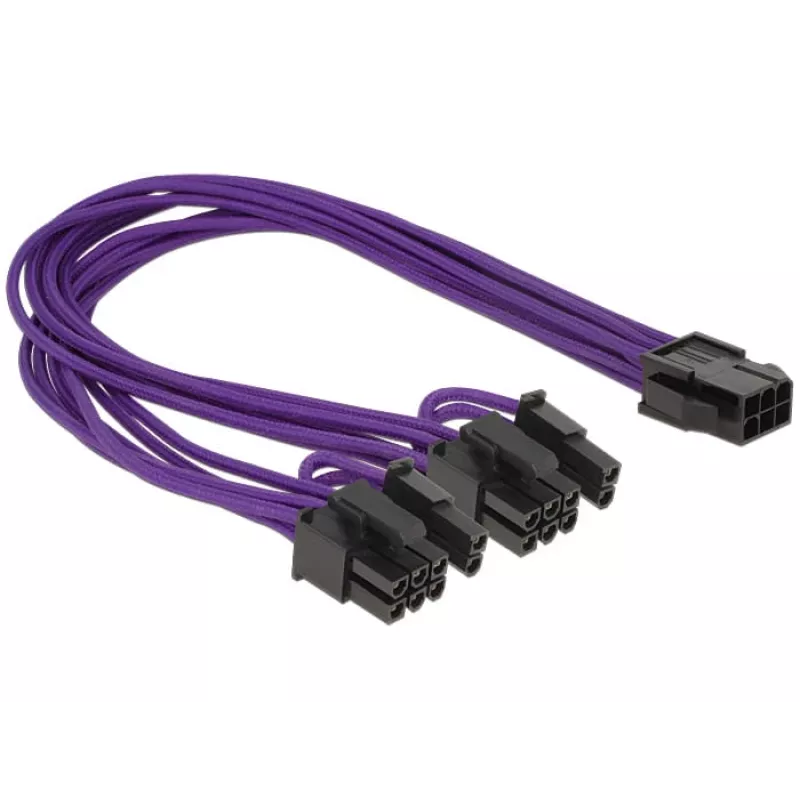 Cable PCI Express DeLOCK 6-Pin - 2 x 8-Pin, 0,3 m
