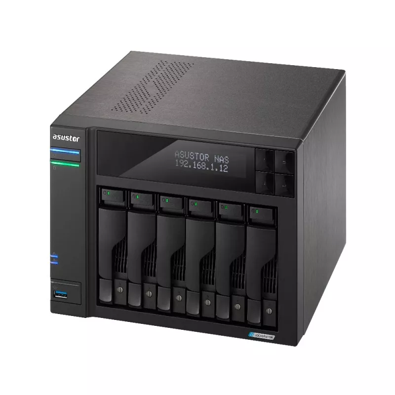 Asustor LOCKERSTOR 6 NAS Sobremesa Intel® Celeron® N5105 8 GB DDR4 HDD ADM negro