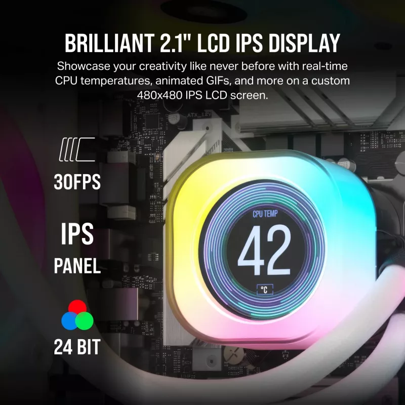Pantalla Corsair CW-9061012-WW blanca 210g