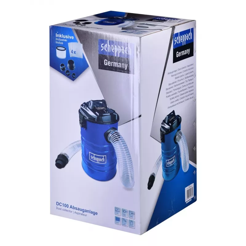 Scheppach DC100 aspirador de polvo, 65 l, 1200 W