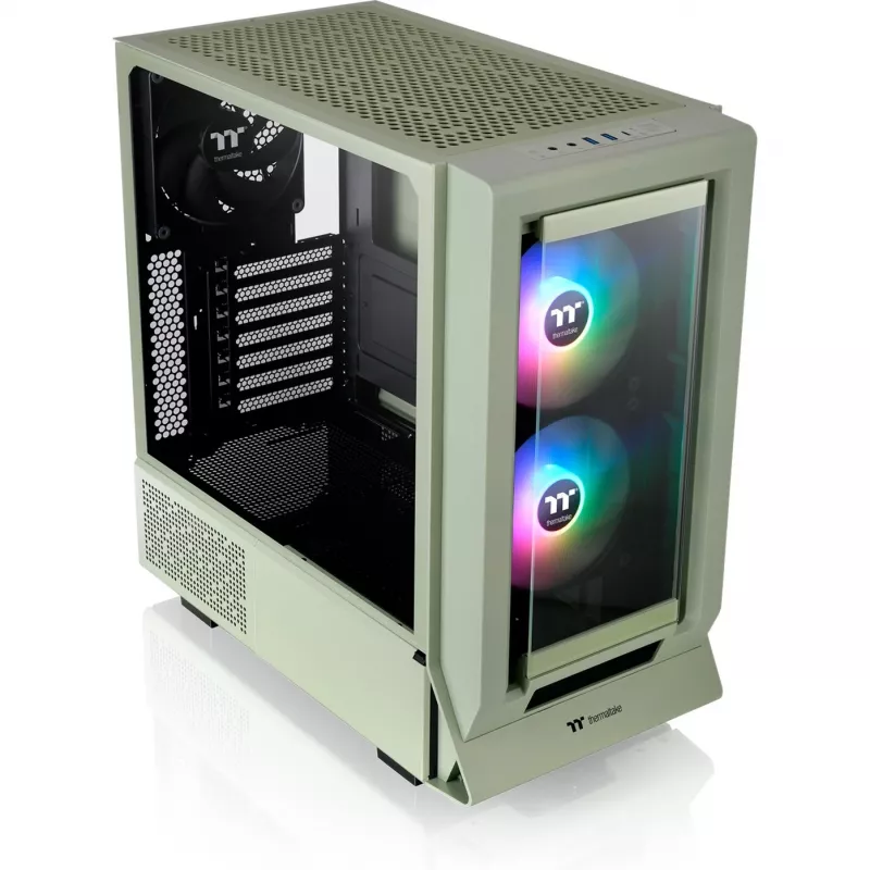 Ceres 350 MX, caja de torre verde claro, cristal templado x 2