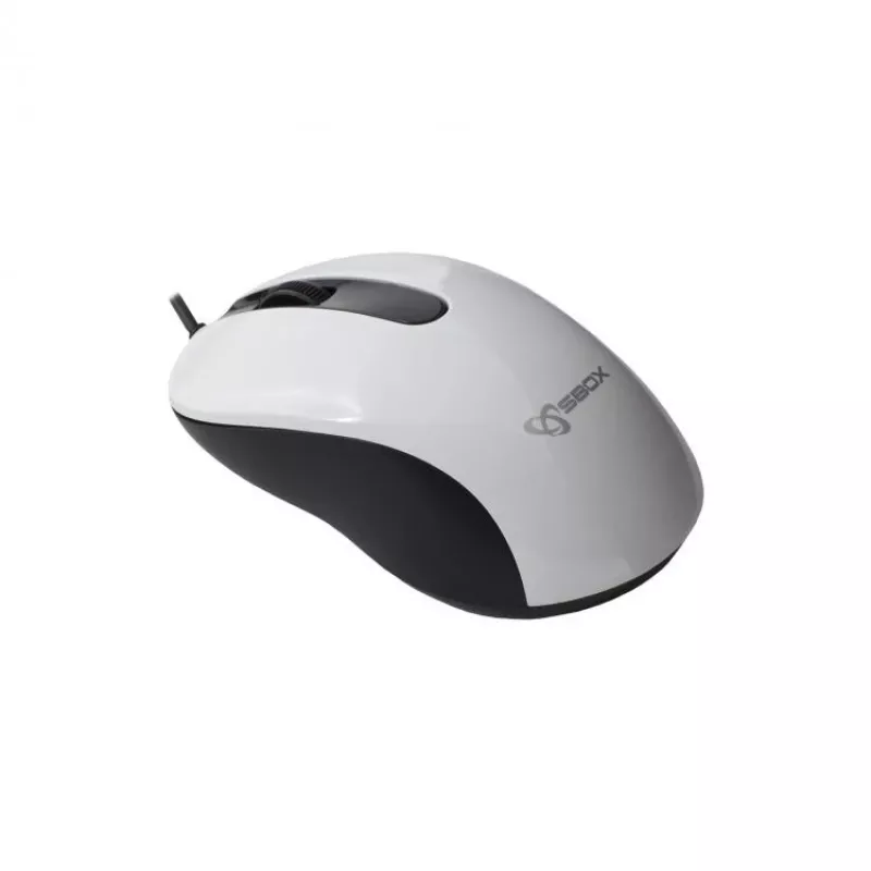 Sbox M-901 ratón óptico blanco