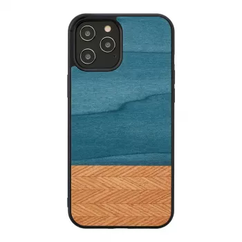 Funda para móvil man and wood para iPhone 12 Pro Max denim negro