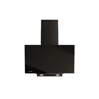 Campana extractora de pared MAAN Vertical Glass 60, negra, cristal/acero inoxidable, 595 mm, 135–320 m³/h, control electrónico