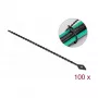 Bridas paralelas DeLOCK Beaded Kabel Tie L 200 x A 2,4 mm negro 100 uds.