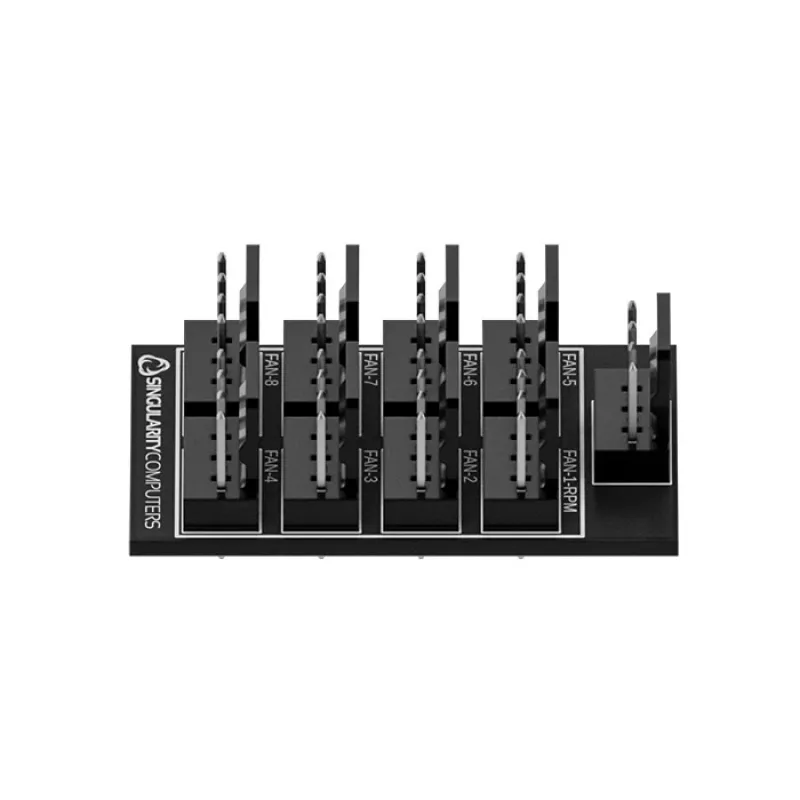 Hub de ventiladores Singularity Fan-Node 2x4 SC-PWM-N-2x4 — divisor PWM para ventiladores de 2×4 pines