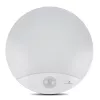Lámpara LED de pared MACLEAN MCE357W con sensor de movimiento IR, blanca, para exterior e interior