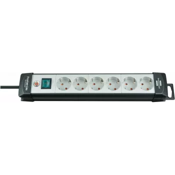 Alargador de corriente Brennenstuhl 1951560100 3m 6 tomas AC negro gris
