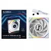 Lian Li UNI FAN SL Wireless LCD 120 Reverse Blade ventilador de caja, ARGB, PWM, 120 mm, blanco