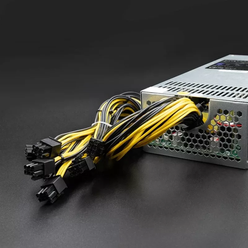 Fuente de alimentación PCI-E Qoltec 50177 Smart 1600W | 80 Plus Gold - Data Mining