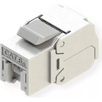 ROLINE Keystone Cat6A/Cl.EA RJ45 apantallado sin herramienta plateado (21.17.0326)