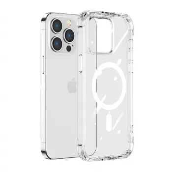 Funda magnética transparente Joyroom JR-14H6 para iPhone 14 Pro, cierre magnético, funda protectora clara