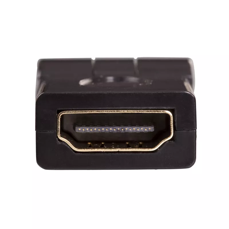 Akyga AK-AD-40 Adaptador acodado HDMI (M) a HDMI (F) giratorio 180°, negro