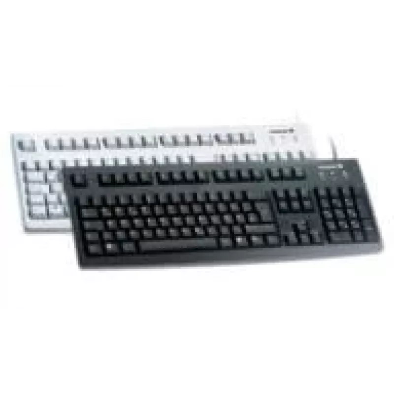 Teclado Cherry G83-6105 con cable USB francés (FR), gris, cable USB de 1,75 m