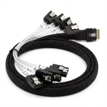 Cable interno BROADCOM x8 8654 a 8×1 SATA, 1 m de longitud