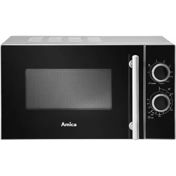 Microondas Amica AMGF20M1GS de sobremesa con grill 20 L 700 W negro, plata